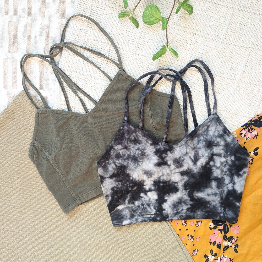American Eagle Outfitters | Cotton Stretch Collection | Strappy Bralettes
